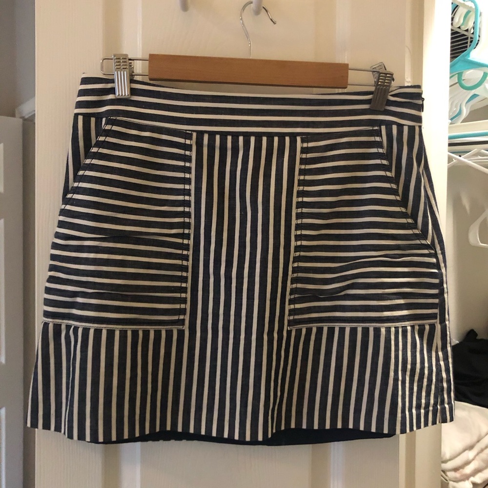 Striped mini skirt